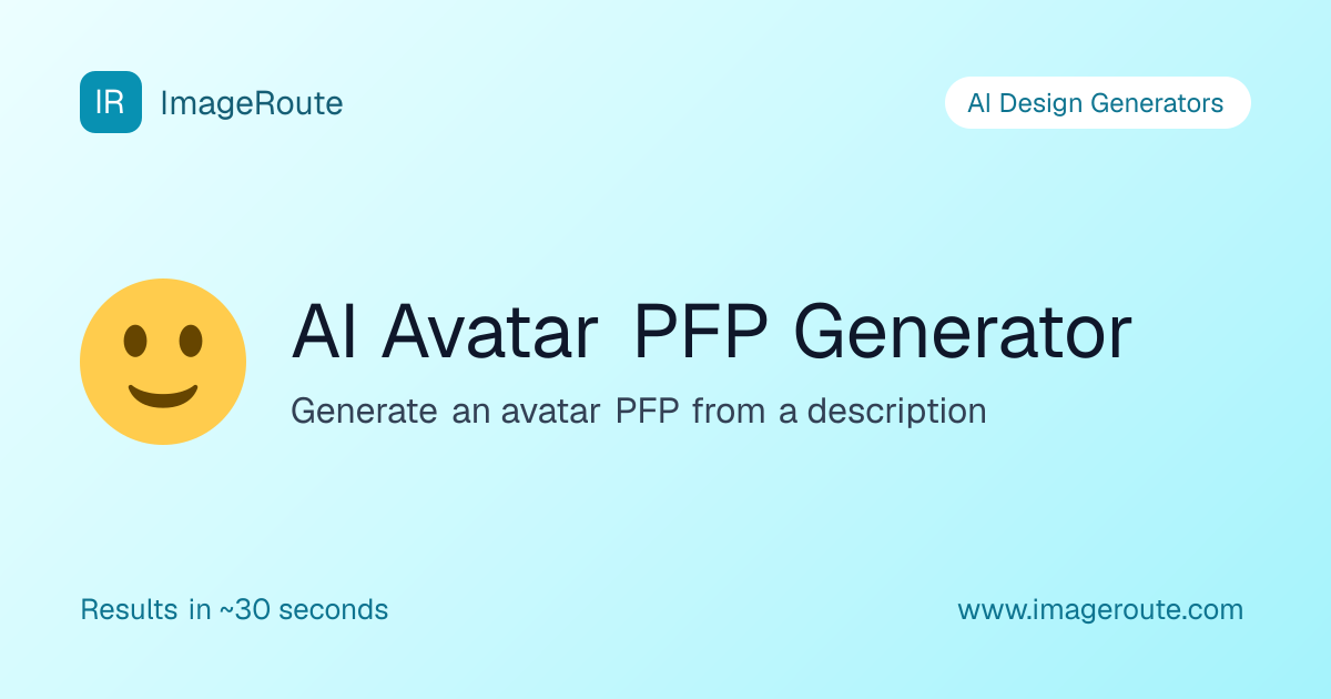 AI Avatar PFP Generator | ImageRoute
