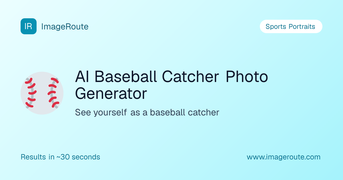 AI Baseball Catcher Photo Generator | ImageRoute
