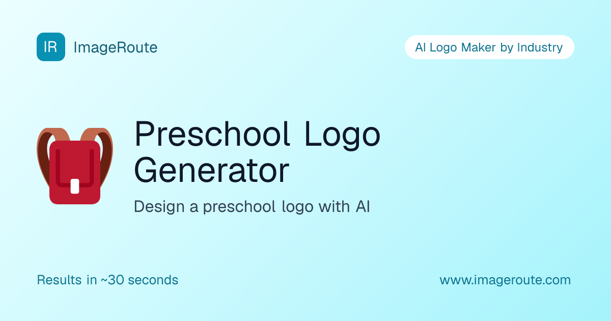 Preschool Logo Generator | ImageRoute
