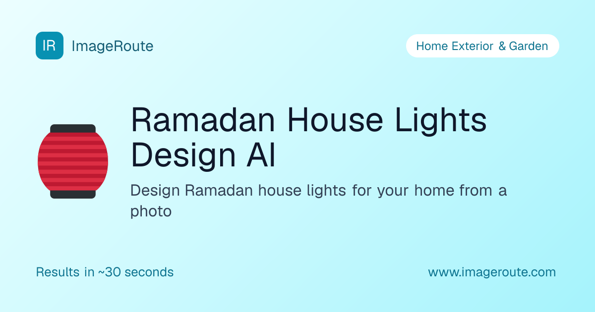 Ramadan House Lights Design AI | ImageRoute