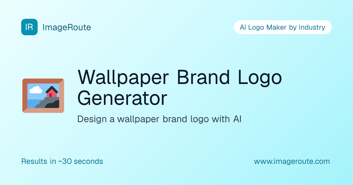 Wallpaper Brand Logo Generator | ImageRoute