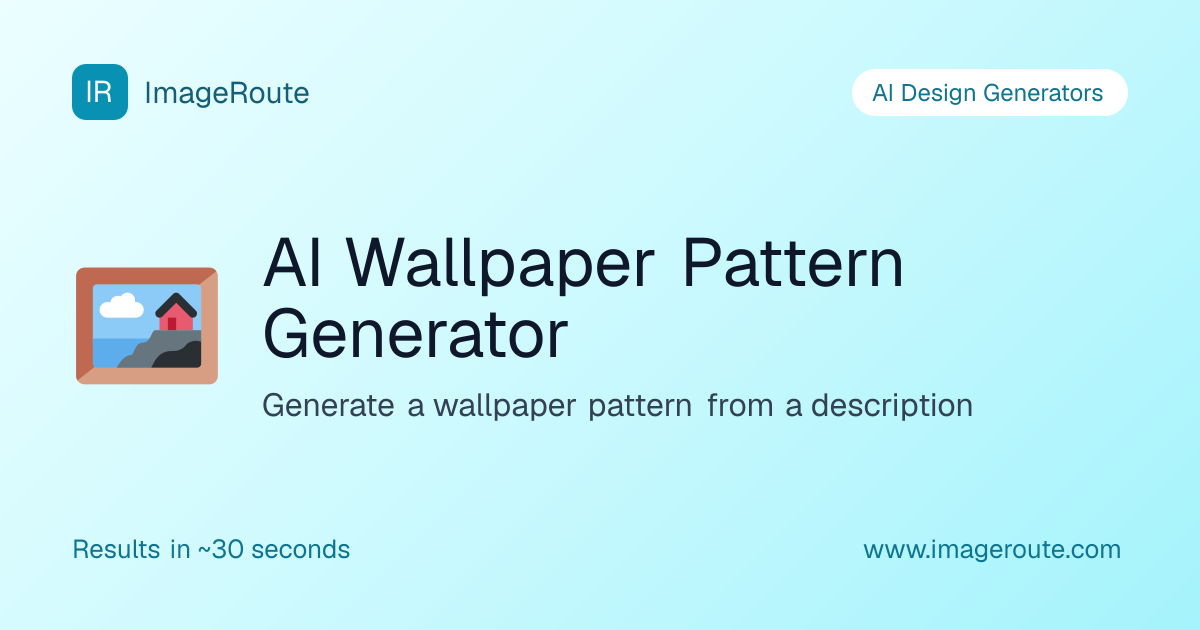 AI Wallpaper Pattern Generator | ImageRoute
